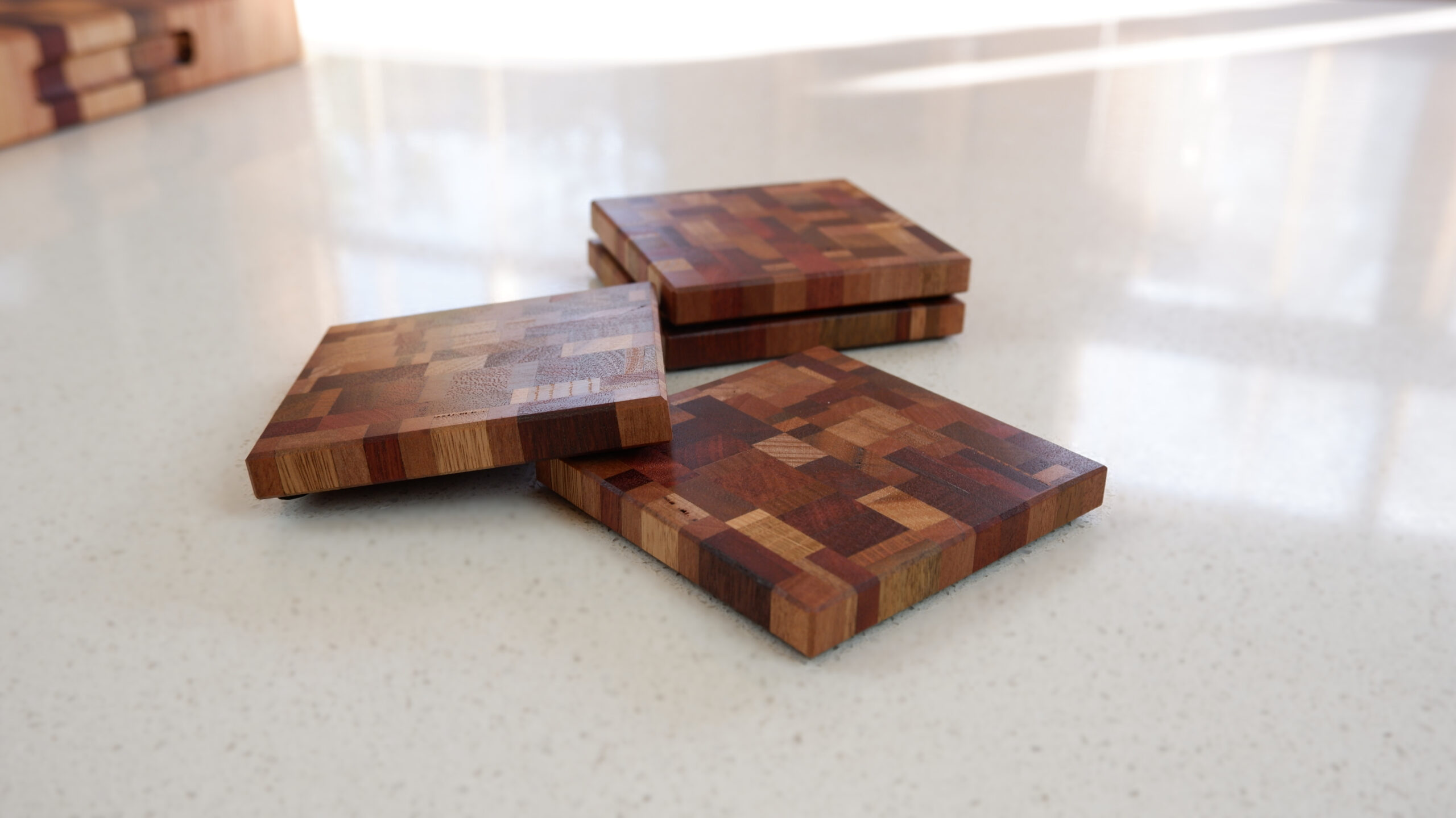 End Grain Hardwood Coasters - Image 6