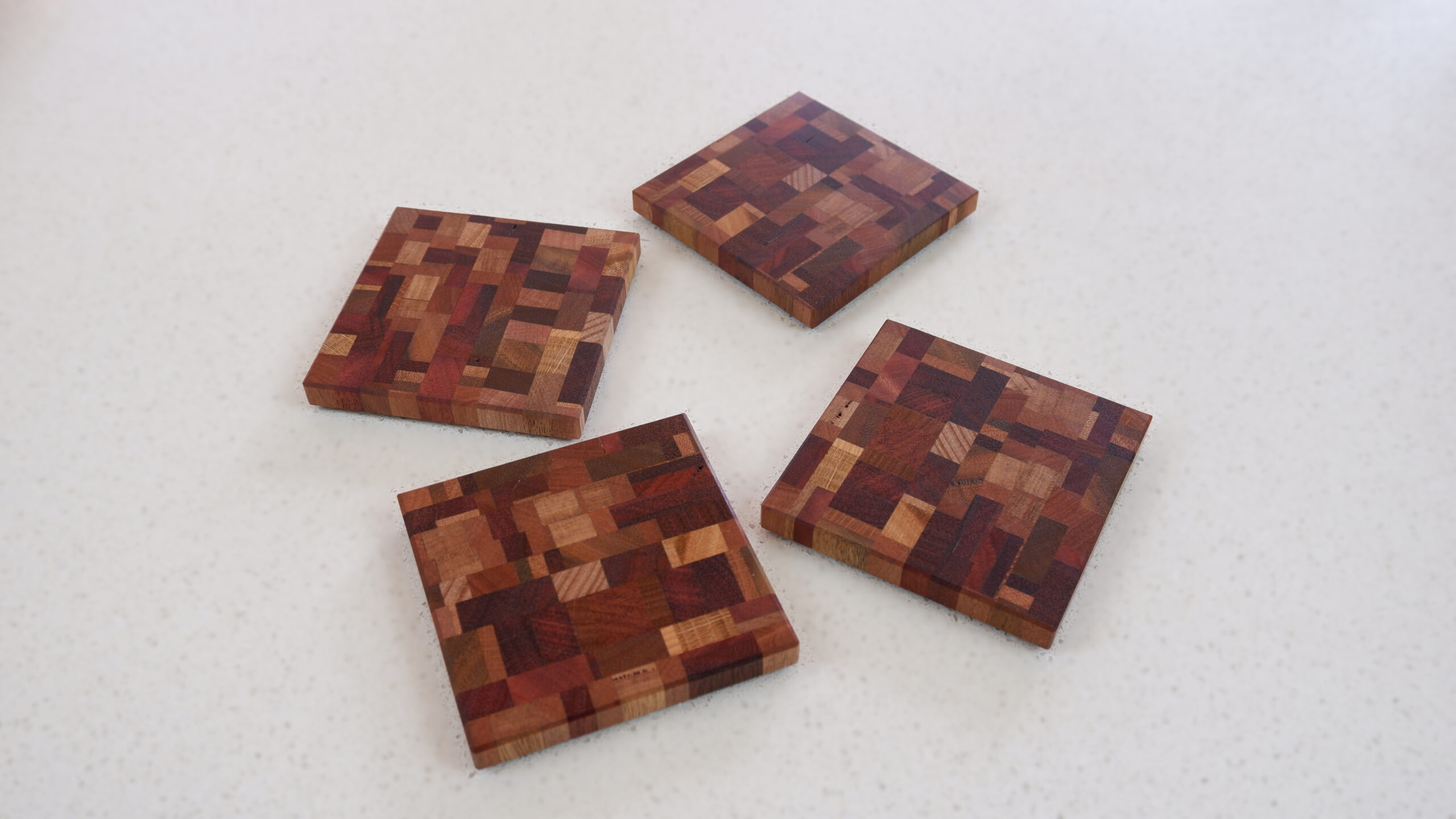 End Grain Hardwood Coasters - Image 5